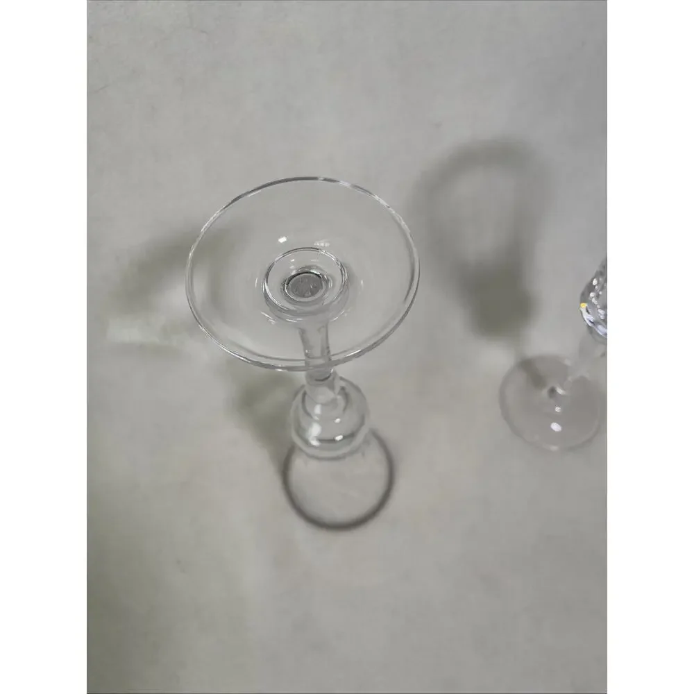 Gorham Crystal Grand Manor Platinum Champagne Flutes X 2